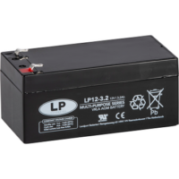 12V 3.2Ah (3,4) AGM batteri T1 134x67x67mm PS1230