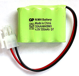 Batteri til Eltek Ledlux 4,8V 350mAh NIMH 1 time backup 30AAAM4BMX