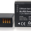 Panasonic DMW-BLE9 batteri til Lumix DMC-GF3 Serier 7,2V 800mAh