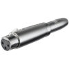 XLR audio adapter 3-pin XLR jack - 6,35mm mono jack