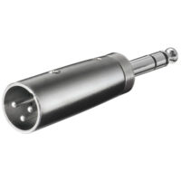 XLR audio adapter 3-pin XLR plugg - 6,35mm stereo plugg