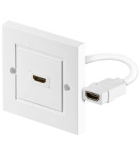 HDMI veggkontakt med 1x HDMI tilkobling (Støtter 3D, 4K og HDCP)