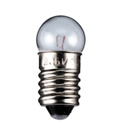 E10 miniatyrpære 1,2W 12V 24x11,5mm
