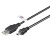 Mini USB kabel, 3 meter USB 2.0 kompatibel 5-pin-0