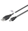 Mini USB kabel, 3 meter USB 2.0 kompatibel 5-pin-0