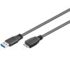 USB 3.0 kabel fra A-plugg til Micro B-plugg 0,5 meter-0