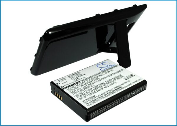 Batteri høykapasitet til SAMSUNG Galaxy S II, S2, GT-I9100 3,7V 3,2Ah sort blankt deksel medfølger-29628