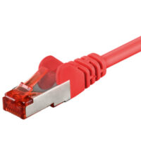 5 meter Rød CAT 6 S/FTP dobbeltskjermet nettverkskabel 2x RJ45