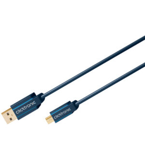 Clicktronic Mini USB 2.0 kabel 1 meter