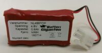 Ledelysbatteri 4,8V 600mAh erstatter GP60AAH4BMX