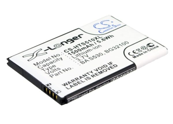 Batteri til HTC DesireS, NexusOne 3,7V 1500mAh BA S530-0 Batteri til HTC DesireS, NexusOne 3,7V 1500mAh BA S530-0