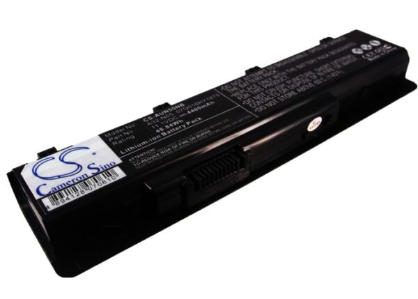 Batteri til Asus N45, N55, N75 serier 11,1v 4400mAh 48.8Wh 6 Celler A32-N55 kompatibelt-0 Batteri til Asus N45, N55, N75 serier 11,1v 4400mAh 48.8Wh 6 Celler A32-N55 kompatibelt-0