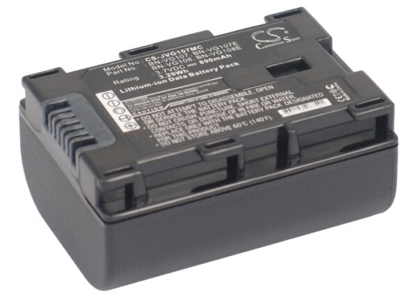 Batteri til JVC GZ-EX215 m.fl. BN-VG107, BN-VG108, BN-VG114 890 mAh-0 Batteri til JVC GZ-EX215 m.fl. BN-VG107, BN-VG108, BN-VG114 890 mAh-0