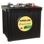 Euroglobe 08411 startbatteri 6V 84Ah til veteranbil i bakelittutførelse 225x173x220mm-0