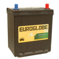 Euroglobe 54028 40Ah Semitett (SMF) startbatteri til småbiler 300CcA 185x135x225mm-0