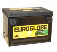 Euroglobe 57080 71-76Ah Semitett (SMF) startbatteri 750CcA 260x178x185mm 12V-0