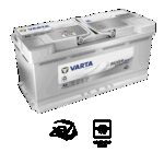 VARTA Silver Dynamic AGM Batteri 12V 105AH 950CCA (394x175x190/190mm) Polstilling 5 - Plusspol til hÃƒÂ¸yre A4-0