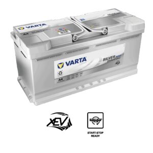 VARTA Silver Dynamic AGM Batteri 12V 105AH 950CCA (394x175x190/190mm) Polstilling 5 - Plusspol til hÃƒÂ¸yre A4-0