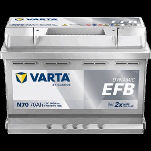 VARTA Blue Dynamic EFB Batteri 12V 70AH 760CCA (278x175x190/190mm) Polstilling 5 - Plusspol til høyre N70-0