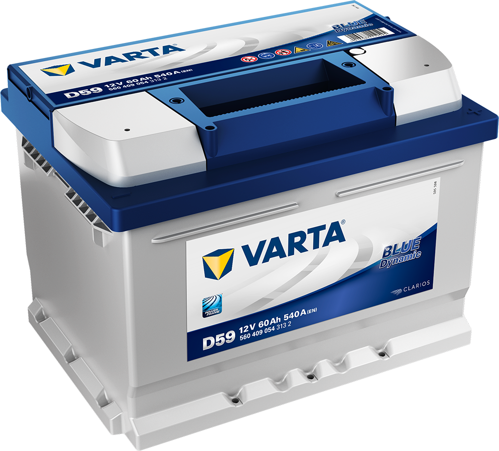VARTA Blue Dynamic Batteri 12V 60AH 540CCA (242x175x175/175mm) Polstilling 5 - Plusspol til hÃƒÂ¸yre D59-0