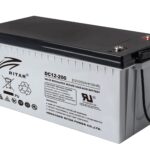 RITAR AGM Deep Cycle Batteri 12V 200AH C10 (522x240x219mm) Polstilling 5 - Plusspol til høyre-0