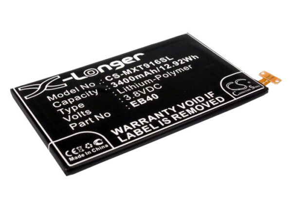 Batteri til Motorola Droid RazR Maxx EB40, SNN5910, SNN5910A, SNN5910B 3400 mAh kompatibelt-0 Batteri til Motorola Droid RazR Maxx EB40, SNN5910, SNN5910A, SNN5910B 3400 mAh kompatibelt-0