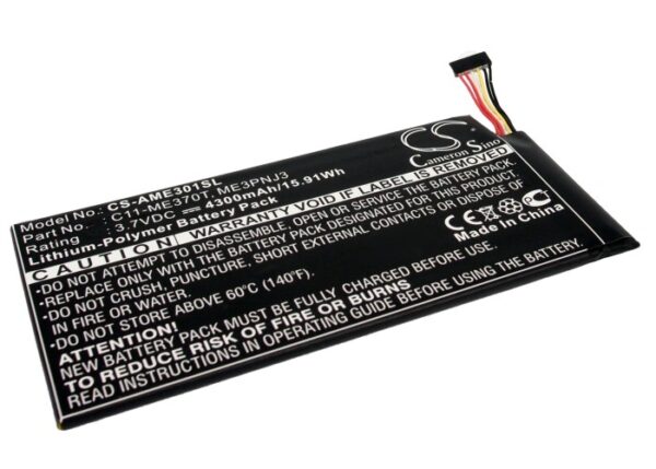 Batteri til Asus Google Nexus 7 3.7V 4300mAh C11-ME370T, ME3PNJ3-0