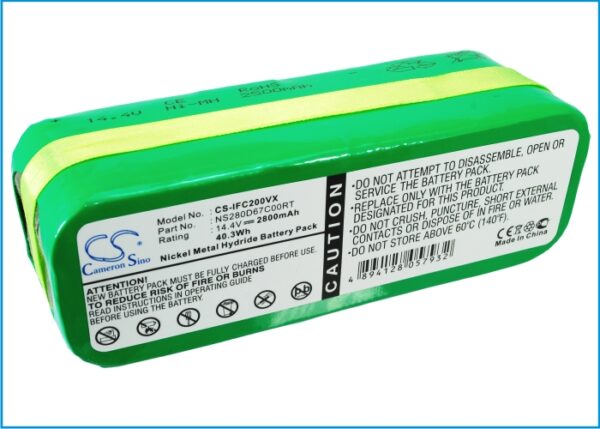 Batteri til Infinuvo CleanMate QQ1 14.4V 2800mAh NS280D67C00RT-0 Batteri til Infinuvo CleanMate QQ1 14.4V 2800mAh NS280D67C00RT-0