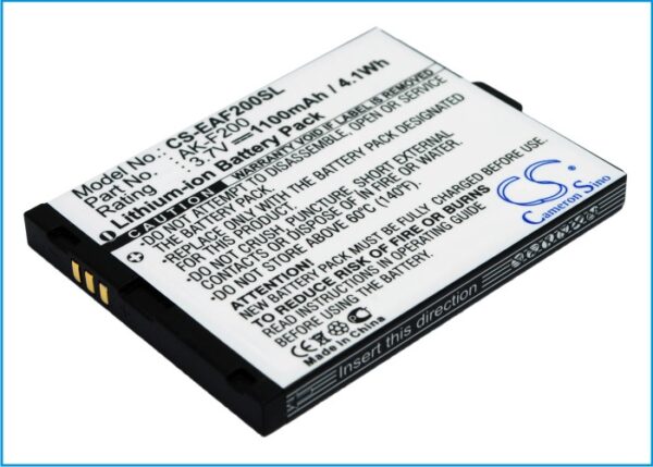 Batteri til TELME F200 F210 3,7V 1100mah AK-F200 Batteri til TELME F200 F210 3,7V 1100mah AK-F200