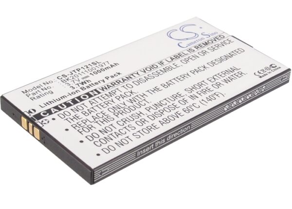 Batteri for JCB TP121 3,7V 1000mAh Li-ion BK20111001977-0