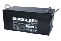 12V 260Ah AGM Batteri EUROGLOBE EG250-12 522x268x220mm-0