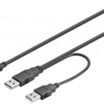 USB 2.0 Hi-Speed dual power kabel-0