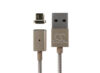 Magnetisk Lightning kabel 1.2m til Samsung med micro usb inngang