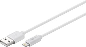 2m Lightning 8-pin data / ladekabel til Apple iPhone 5, 6, 7 og iPad - Apple-MFI