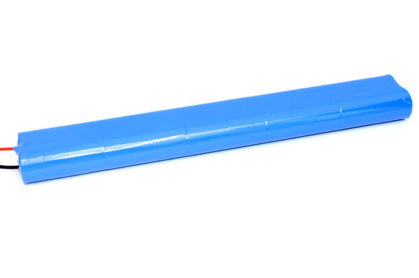 Batteri nødlys 9,6V 8 celler 4,0Ah NIMH 210x50x25mm-111319