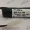 Nødlysbatteri 3,6V 650 mAh NiMH