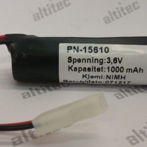 Nødlysbatteri 3,6V 650 mAh NiMH