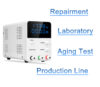 Laboratoriestrømforsyning 0-5A, 0-60V med LED Display