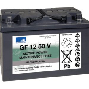 SONNENSCHEIN GEL Batteri 12V 50AH (278x175x190mm) Polstilling 5 - Plusspol til hÃƒÂ¸yre (GF12051Y1)-0