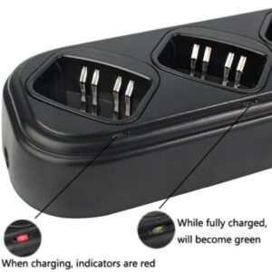 Bordlader for 6 Motorola GP328 GP338 GP340 HT1250 MTX8250 PRO5150 batteri-112070