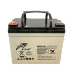 RITAR AGM Deep Cycle Batteri 12V 33AH (196x130x163mm) Polstilling 4 - Plusspol til venstre-0