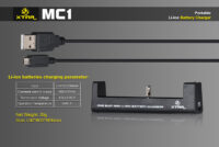 Lader for 1 stk 18650, 21700 batterier Li-ion 18650 Xtar MC1-112666