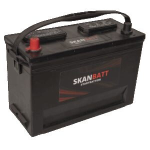 SKANBATT MF50-600 Startbatteri 12V 80AH 600CCA (343x127x234/254) Polstilling 4 - Plusspol til venstre-0