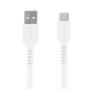 Prio USB-C USB-A lade/datakabel 1,2m Hvit-0