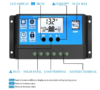 Solcelle regulator PWM 12V/24V 20A-112951