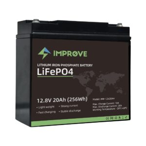 IMPROVE Lithium Batteri 12V 20Ah (LiFePO4) BMS 20A-0