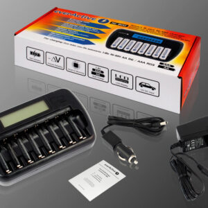 Lader for 8 AA/AAA NIMH battericeller Everactive NC800-113186