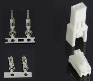 SMH250 + SMP250 kontakt/plugg 2,5mm 2P inkl. terminaler-0