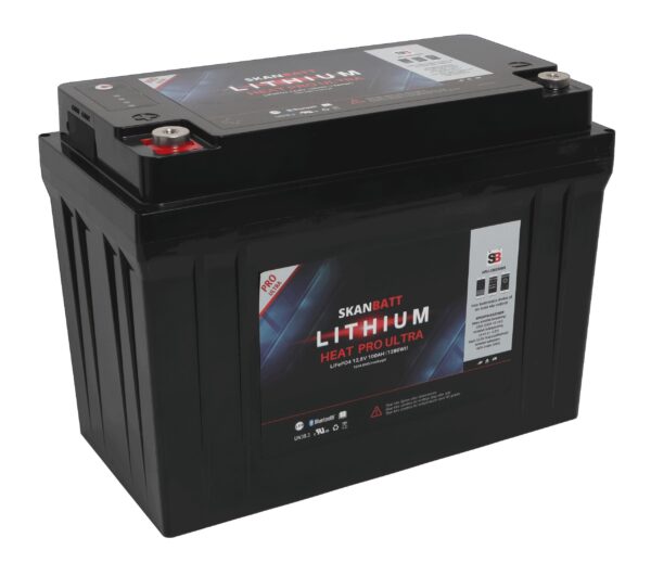 SKANBATT Lithium HEAT PRO 'Ultra' 12V 100AH - CAN Bus - 300A (