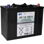 SONNENSCHEIN GEL Batteri 12V 105AH (345x174x283mm) Polstilling 5 - Plusspol til hÃƒÂ¸yre-0